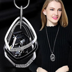 Crystal tassel necklace clothing accessories