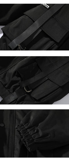 Men's Trendy Plus Size Stand Collar Jacket Suit