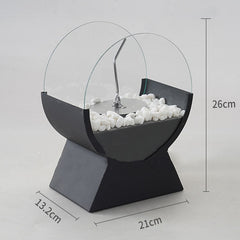 Alcohol Fireplace Arch Portable Stove Desktop Decoration Fireplace