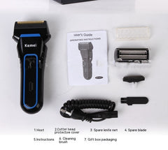 Kemel Men's Rechargeable Electric Shaver for Professional Grooming