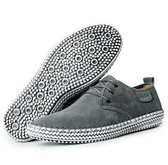 new casual shoes large size leather shoes handmade leather stitching men's shoes