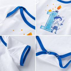 Summer new men's and women's baby triangle romper