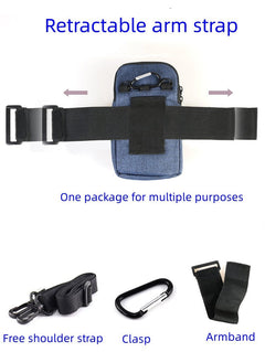New Mobile Phone Waist Bag Men's Multi-functional Belt 65-inch Vertical Mobile Phone Bag Pannier Bag Shoulder Crossbody Arm Bag Men's And Women's Waist Bag Scooter Bag Waterproof