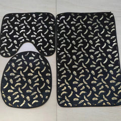 Marbled Hot Stamping Carpet Floor Mat Toilet Mat