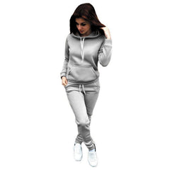 Autumn and winter hooded suit sweater