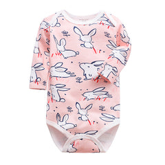 Cotton One-piece Long Sleeve Triangle Romper