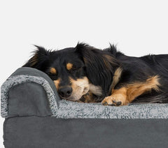 L-Shaped Pet Mattress Removable And Washable Wave Memory Foam