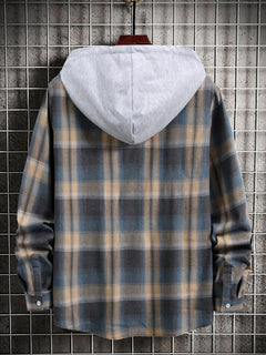Loose Long-sleeved Blouse Plus Size Checkered Shirt