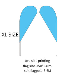Custom Water Drop Flag Feather Flag Advertisement