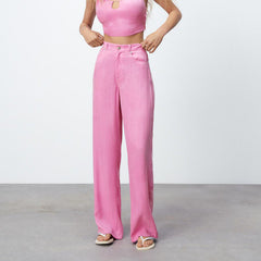 All-match Women's Summer New Product Line Decoration Drape Pants