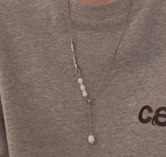 Flocking Bear Three-plant Sweater Chain Long Clavicle
