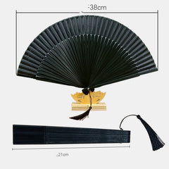 40 Square Women's Folding Fan Chinese Style Hanfu Accessories