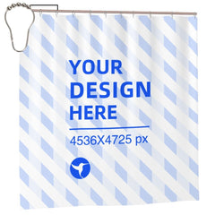 Create Your Own 72x72in Waterproof Quick Dry Bathroom Shower Curtain
