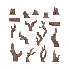 AK Interactive Basing Bits: Dead Tree Basing (17 Pieces)