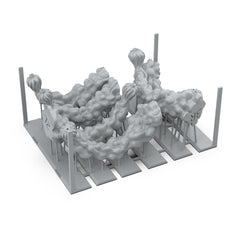AK Interactive Basing Bits: Jump-Pack Trail FX (6 Pieces)