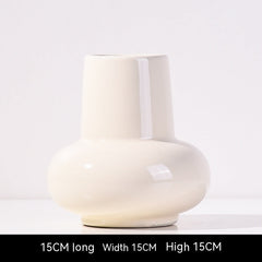 Ceramic Vase Good-looking Simple Flower Container Dining Table Home Decorations And Accessories
