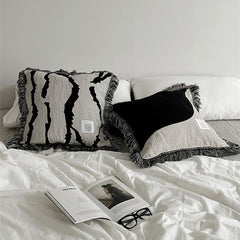 Light Luxury Home Living Room Sofa Tassel Pillow Cushion