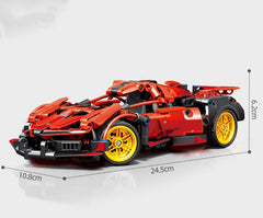High Difficulty Racing Roadster Compatible With  Power Mechanical Building Blocks