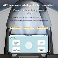 Six-wheel Eight-elbow Automatic Rebound Abdominal Wheel AI Mobile Phone Smart Internet Fitness Artifact
