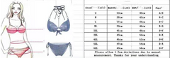 Women's Split Plus Size Striped High Waist Swimsuit