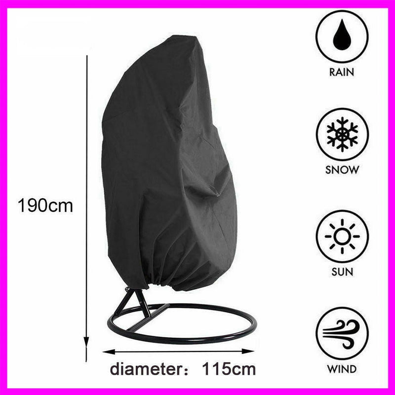 Outdoor black chair cover
