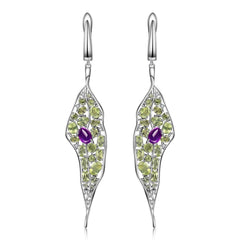 Jewelry Design 925 Silver Personalized Jewelry Ring Amethyst Peridot