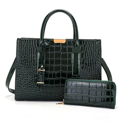 New Women's Wallet Large Capacity Handbag 2 Piece Set