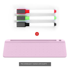 Computer Desktop Keyboard Portable Erasable Message Note Board Office Storage Box