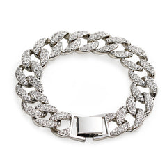 Cuban Bangle Bracelet Fashion Trendy Men's Jewelry