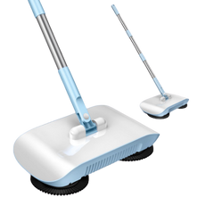 Hand Push Sweeper with Dustpan - All-in-One Household Floor Mop for Easy Cleaning
