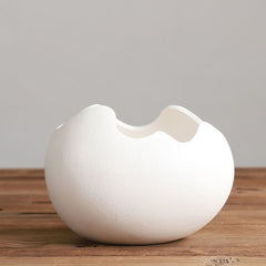 Eggshell Living Room Ceramic Hydroponic Vase Pot Desktop Flower Small And Simple Indoor Green Dill