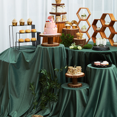 Wooden Dessert Table Decoration Table Cold Food Display Shelf