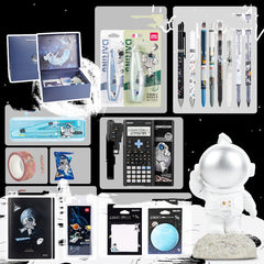 Universe Galaxy Exploration Stationery Set Gift Box Spree Birthday Gift Astronaut Notebook Creative Hand Ledger