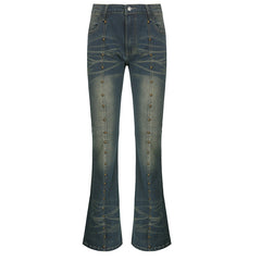 Rivet Slightly Popped Skinny Jeans