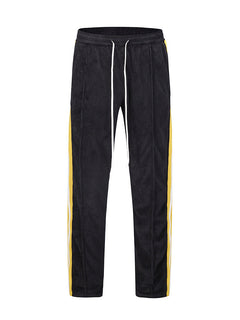 Velvet Side Striped Webbing Track Pants