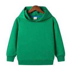 Customized Pure Cotton Hooded Blank Sweater For Middle And Small Children