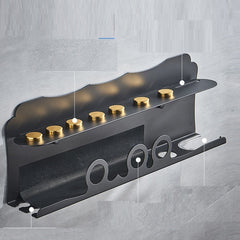 Bathroom Free Punch Wall Mount Curling Iron Storage Rack