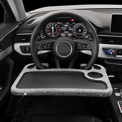 Car Steering Wheel Diamond Inlaid Interior Dining Table