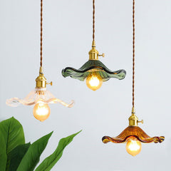Brass Nordic Japanese Style Simple Niche Glass Chandelier