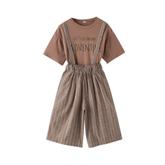 T-shirt, wide-leg pants, two-piece