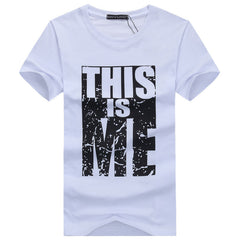 Men's  Plus Size Youth Half-Sleeved T-Shirt