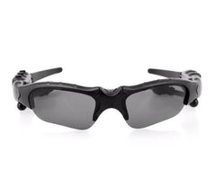 Midnight Black Titan Audio Specs | IPX4 Waterproof Smart Bluetooth 5.0 Sports Sunglasses with Wireless Mic & Open-Ear Audio