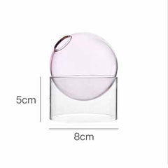 Creative Colorful Spherical Glass Vase Decoration