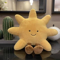Smiling Face Sun Moon Pillow Sofa
