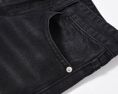 Men's Washed Old Torn Jeans