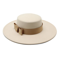 European And American Celebrities Luxury Wool Hat Woolen Cloth