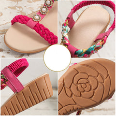 Bohemian Braided Sandals Summer Beach Shoes Women