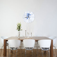 Silent Sweep Second Simple Fashion Round Wall Clock