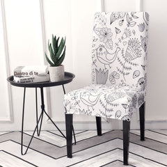 Stretch Chair Cover Dining Room Set One-piece Chair Cushion