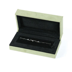 Grass Green Flannel Ring Bracelet Ornament Gift Box